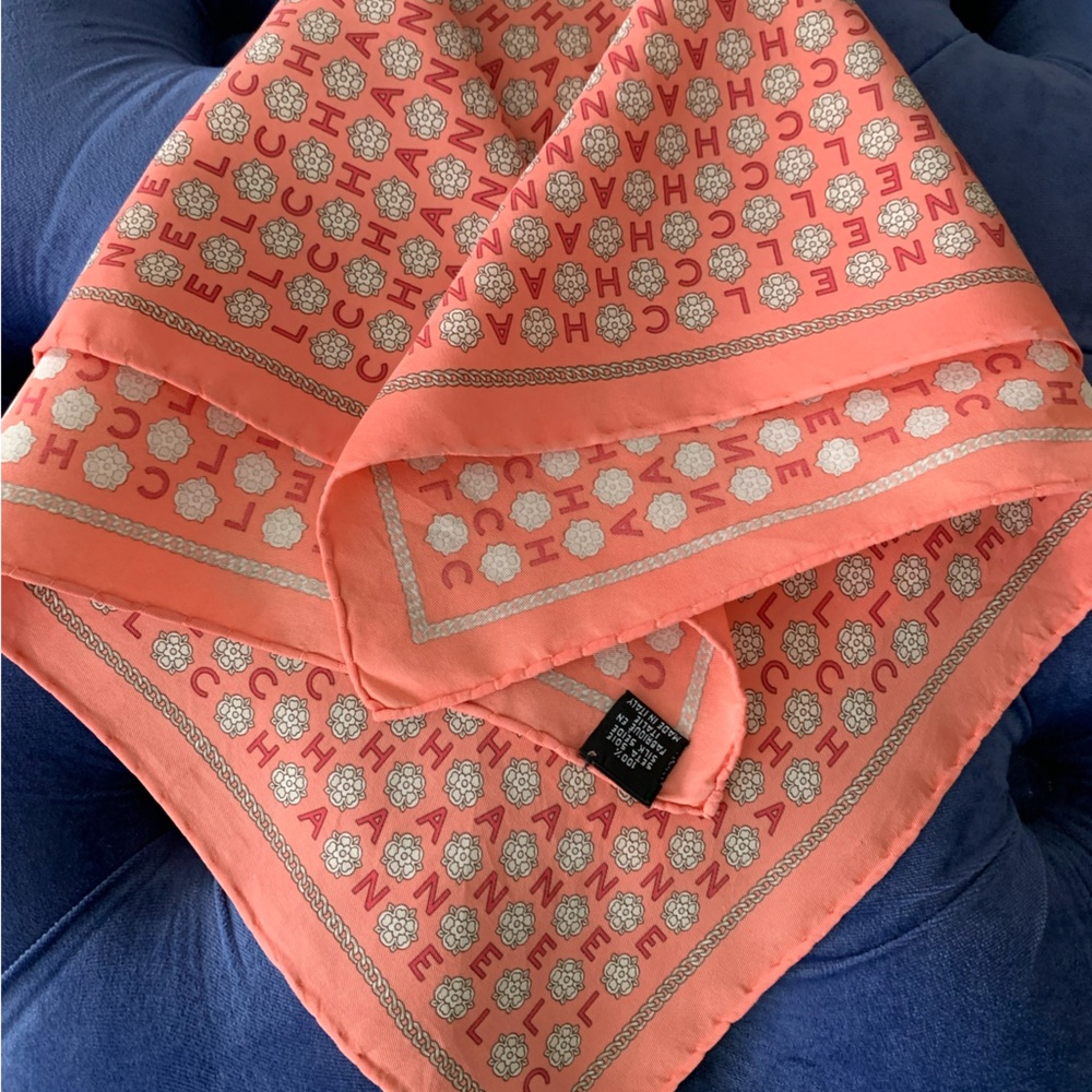 Beautiful Orange Silk Scarf